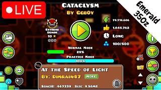 My First Extreme Demon🔴 Cataclysm Progress 🔴 15%-73%, 35%-90% - Stream 2