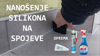 Nanošenje silikona na spojeve