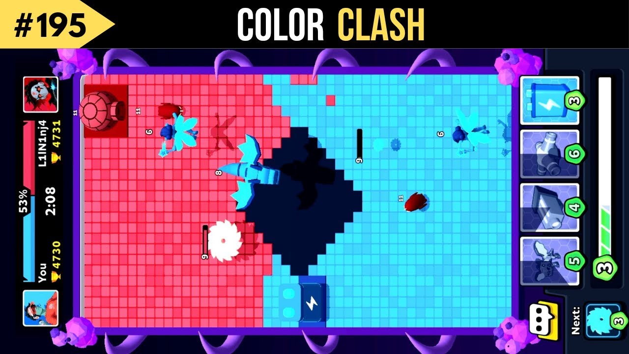 Color clash gameplay - color clash game - color clash mod apk - YouTube