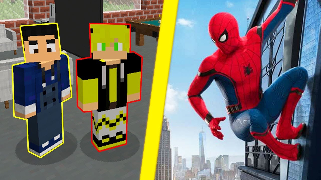 COMO ACHAR A CASA DO HOMEM ARANHA NO MINECRAFT - YouTube