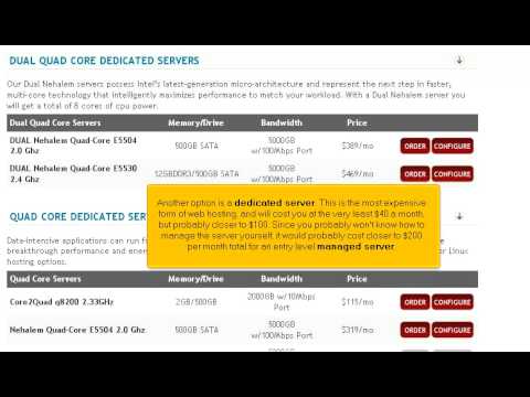 Hosting - 03 - What's the difference between shared, dedicated, and other types of hosting?