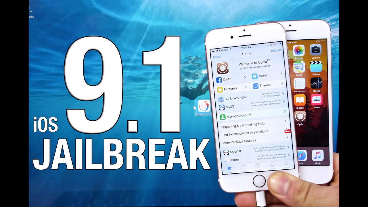 How To Jailbreak Ios 9 1 Pangu 9 1 On Iphone Ipad Ipod Youtube