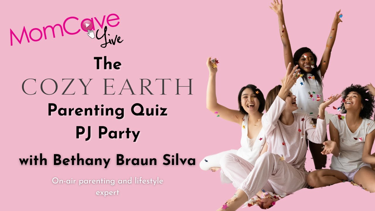 PJ Party Parenting Quiz | MomCave LIVE | Sponsored by Cozy Earth