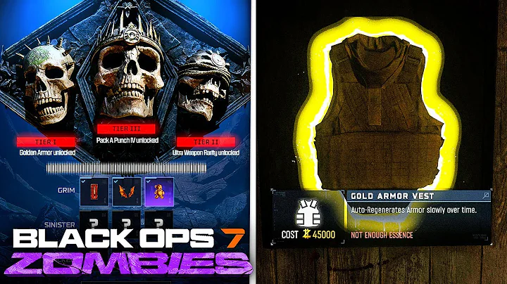 How To Unlock GOLDEN ARMOR & First 3 Relics In Black Ops 7 Zombies CURSED MODE!