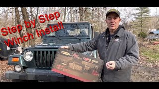 19972006 Jeep Wrangler TJ Winch Install Smittybilt XRC Gen 2 (COMPLETE)