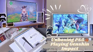 PS5 Unboxing in 2024, Setup and a little Genshin