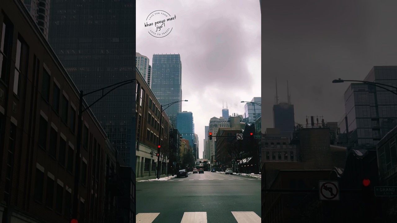 Driving Through Downtown Chicago | Winter Drive !!! #shorts