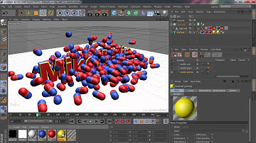 Cinema 4D R17. Object Buffer for materials. Tutorial