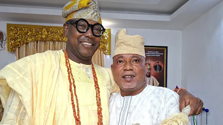 Exciting moment between Alh. Mutiu Ishola & HRM, Oba Surakat Noah Abinupagun Ilo1 Onidimu of Idimu 