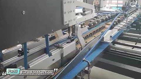 Rolam folder gluer machine of 1800 pcs for the corrugated carton making