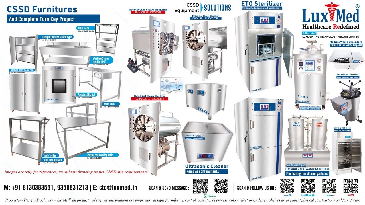 CSSD Equipment Manufacturer in India