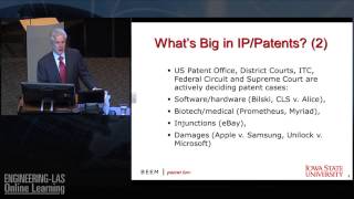 What's Big in Intellectual Property (IP)/Patents? Chicago Patent Attorney Rich Beem at Iowa State