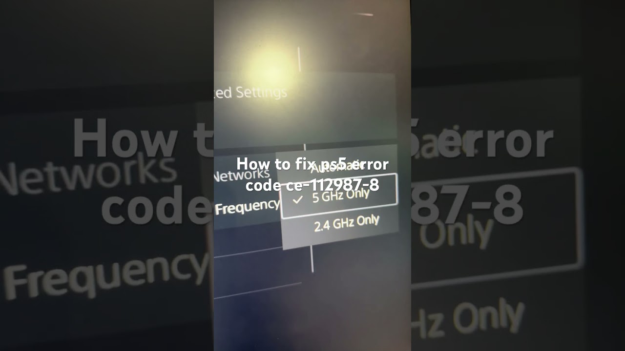 How to fix ps5 error code ce-112987-8