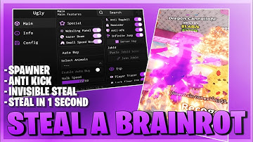 Steal A Brainrot Script *NO KEY* - Instant Steal, Invisible Steal, Teleport Steal & More!  ⛓️🦅