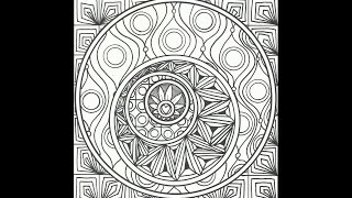 Black and White Tangle Page