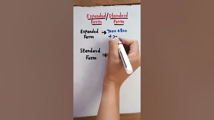 Expanded Form and Standard Form