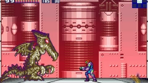 Metroid Fusion 100% Walkthrough - Part 33 - Vs. Neo Ridley - Screw Attack