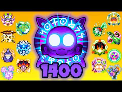 How Far Can ALL 14 LEVEL 100 Paragons Survive? (Bloons TD 6)