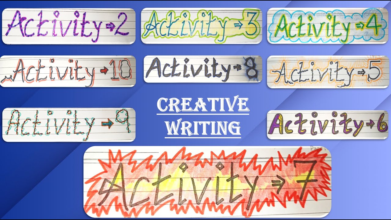 creative writing titles for year 7