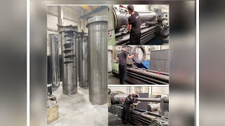 HYDRAULIC CYLINDER SLEEVE MANUFACTURING DIAMETER740X590 3000#hydraulic#keşfet#like#viralvideo#viral