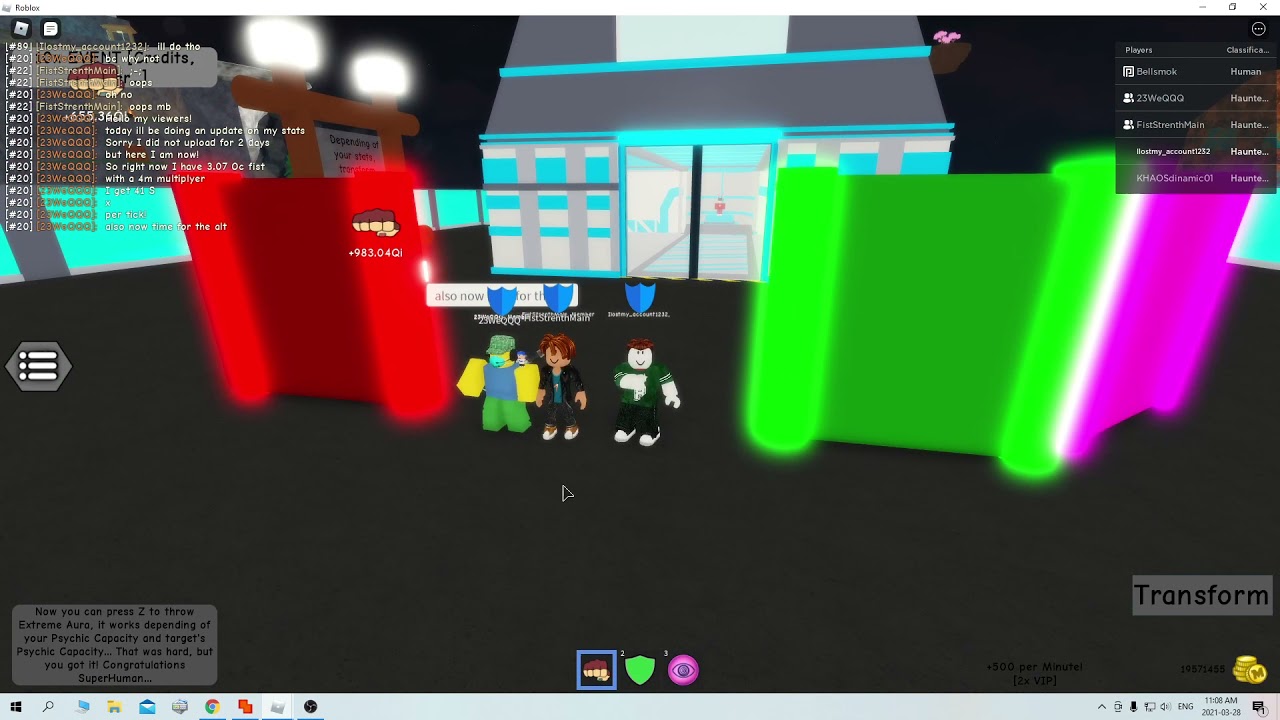 2 day stats update! (Roblox Super Power Simulator)