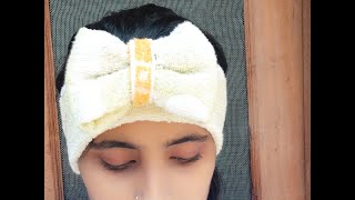 How to make face washing head band using just towel || Beautiful hair accessories for women and girl