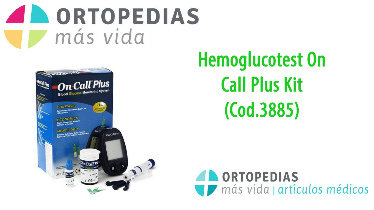 Hemoglucotest On Call Plus Kit para Diabetes [Cod.3885] - Ortopedias ...