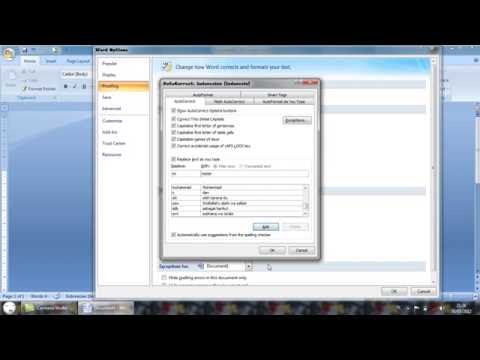 Video: Cara Menyediakan AutoCorrect Di Word