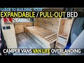 How to expandable  pullout bed for your camper van  van life  conversions  chevy astro