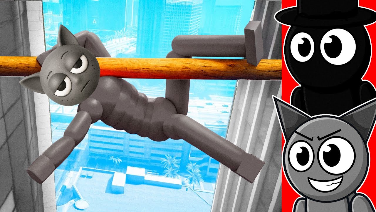 Уморительный прыгающий рэгдолл в GTA!!