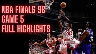 NBA Finals 1998 Game 5 Utah Jazz vs Chicago Bulls Full Highlights