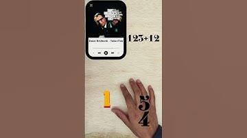 How To Count 5/4 Odd Meter.  #shorts #music #rhythm #viral #davebrubeck