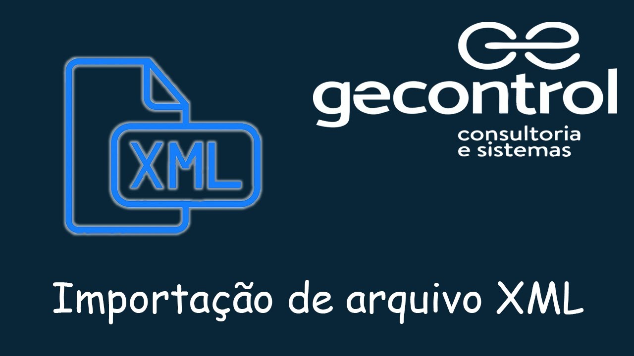 Como realizar a importação do arquivo XML de nota fiscal - YouTube