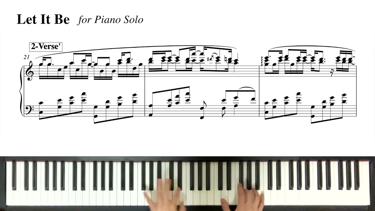 Let It Be をピアノで弾きたい人へ
