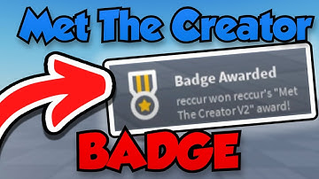 How to make a ‘Met the Creator’ Badge in Roblox Studio | Roblox Studio Scripting Tutorial