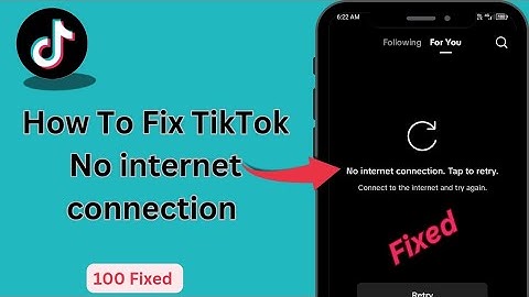How To Fix TikTok No Internet Connection. tap to retry problem | TikTok not working problem 2024