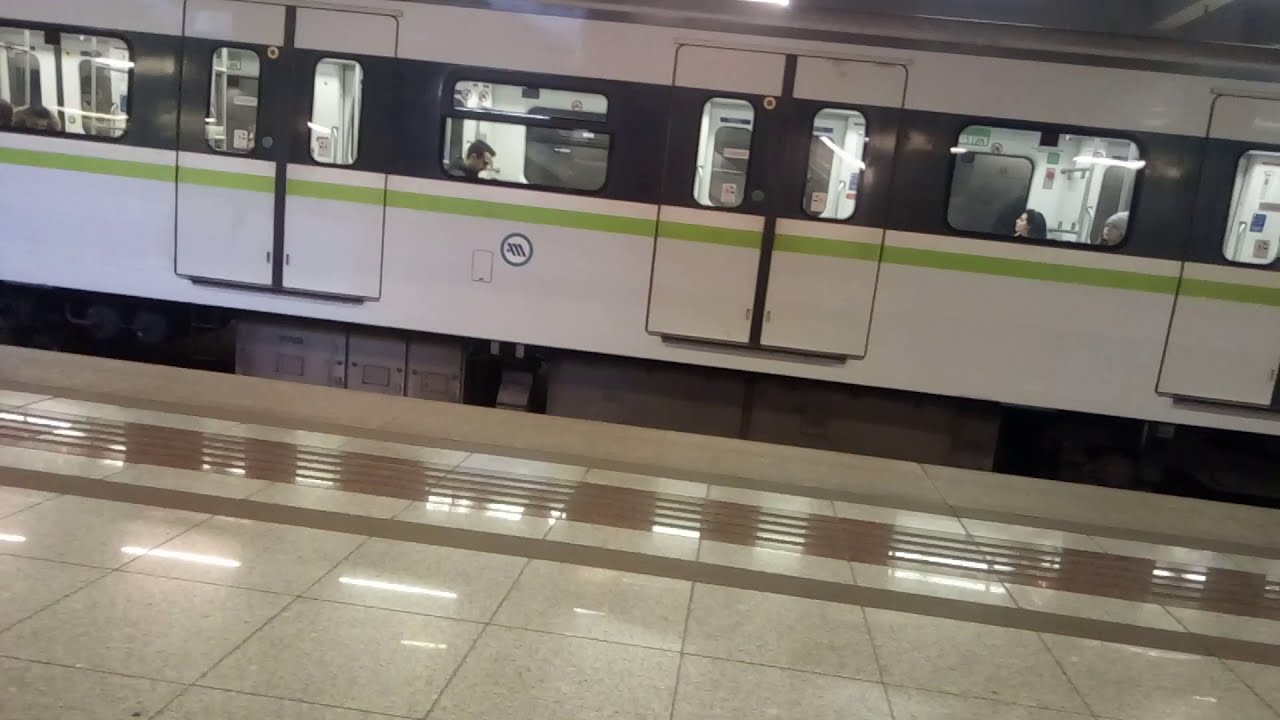 Greece Athens metro from Agios antonios to Antoupoli