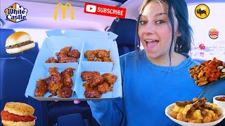 Letting My SUBSCRIBERS CHOOSE Where & What I EAT ALL DAY!!
