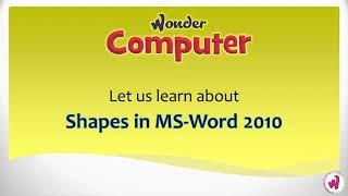 Class 5 | Ch 5 | Shapes In MS Word In Windows