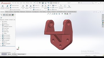 Solidworks tutorial for beginners #64 |Guide bracket|