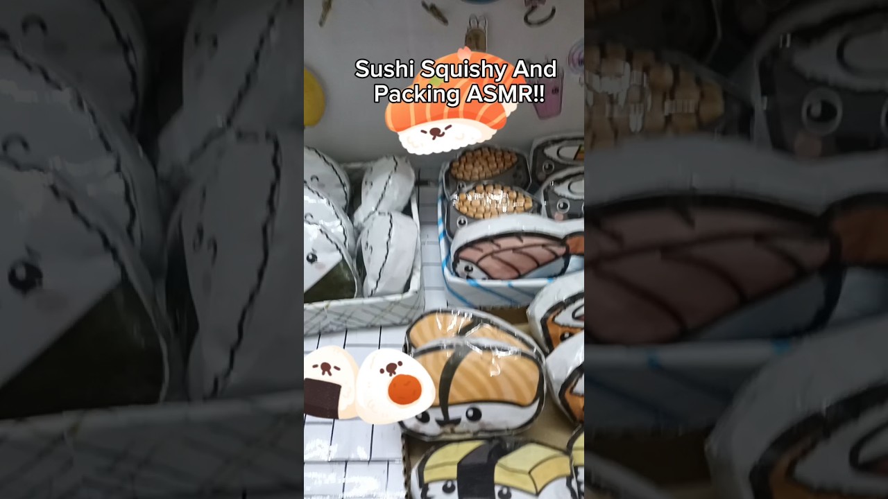 Sushi Squishy And Packing ASMR!! 