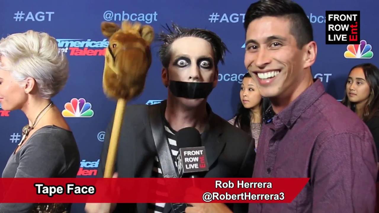 Tape Face Interview on America’s Got Talent Finale w/ RobertHerrera3