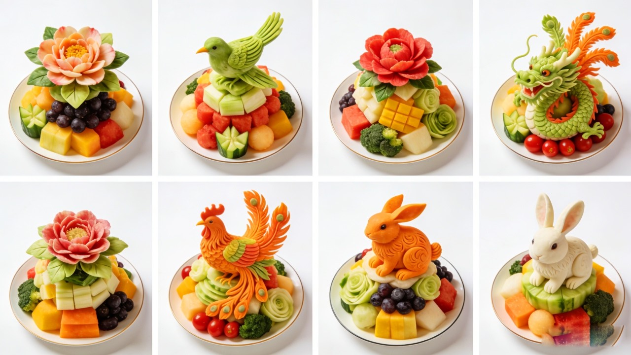 Amazing Radish Carving Art! Beautiful Edible Decorations & Masterful Creations#FoodArt #KitchenCraft