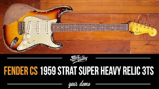 Fender CS LTD 1959 Stratocaster Super Heavy Relic Super faded 3TS - Gear Demo