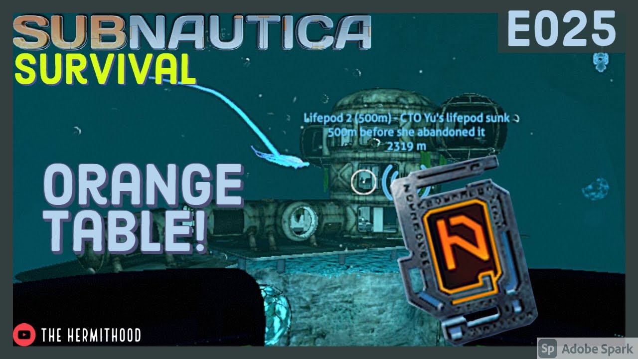 Orange Tablet Subnautica Episode 25 YouTube