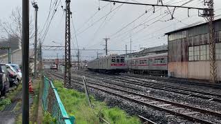 長野電鉄　長野線　須坂駅　8500系T5編成　車庫移動