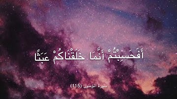 ١١٥-١١٦ سورة المؤمنون