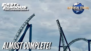 Hollywood Drift Almost Complete at Universal Studios Florida! Final Track Pieces Coming Soon!