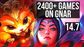 GNAR vs IRELIA (TOP) | 2400+ games, 5/1/8 | KR Master | 14.7