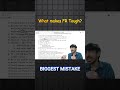 Why you fail in FR?
